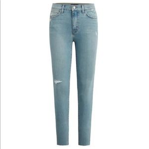 Blair Distressed High Rise Straight Leg Jeans 26